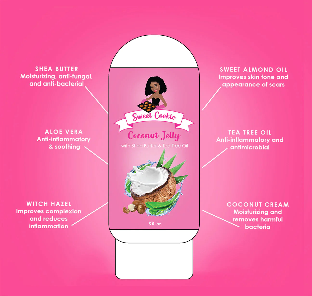 Coconut jelly wash